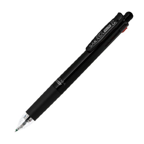 Zebra multi-function pen Sarasa multi 0.5 4 + 1 P-J4SA11-BK black von Zebra
