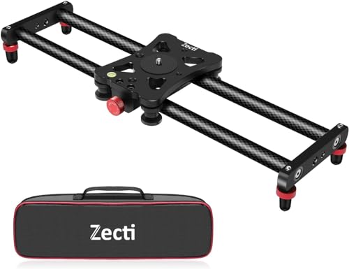 Zecti Kamera-Slider, 16 Zoll/40 cm, verstellbar, Karbonfaser, Kamera-Dolly-Schiene, Slider, Video-Stabilisator, Schiene für Kamera, DSLR, Video, Film, Fotografie, Camcorder, Stabilisator und Telefon Zecti Kamera-Slider, 16 Zoll/40 cm, verstellbar, Karbonfaser, Kamera-Dolly-Schiene, Slider, Video-Stabilisator, Schiene für Kamera, DSLR, Video, Film, Fotografie, Camcorder, Stabilisator und Telefon von Zecti
