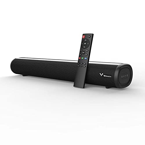 Soundbar für TV Geräte, Mini Soundbar 60W 19,7 Zoll mit 2.0-Kanälen, 3 Equalizer-Modi TV Lautsprecher Audio bar, Bluetooth 5.0/Optical/AUX/RCA Port, Kabelgebundener und kabellose Heimkino Lautsprecher von Zeerkeer