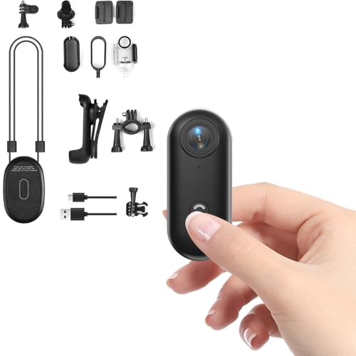 Zeerkeer Mini Thumb Action Kamera 120° Weitwinkelobjektiv 1080P Mini-Körperkamera mit magnetischem Trageband, 360° Clip, Helm ActionKamera, Tragbare Outdoor Fahrrad Motorrad Sport Kamera Zeerkeer Mini Thumb Action Kamera 120° Weitwinkelobjektiv 1080P Mini-Körperkamera mit magnetischem Trageband, 360° Clip, Helm ActionKamera, Tragbare Outdoor Fahrrad Motorrad Sport Kamera von Zeerkeer