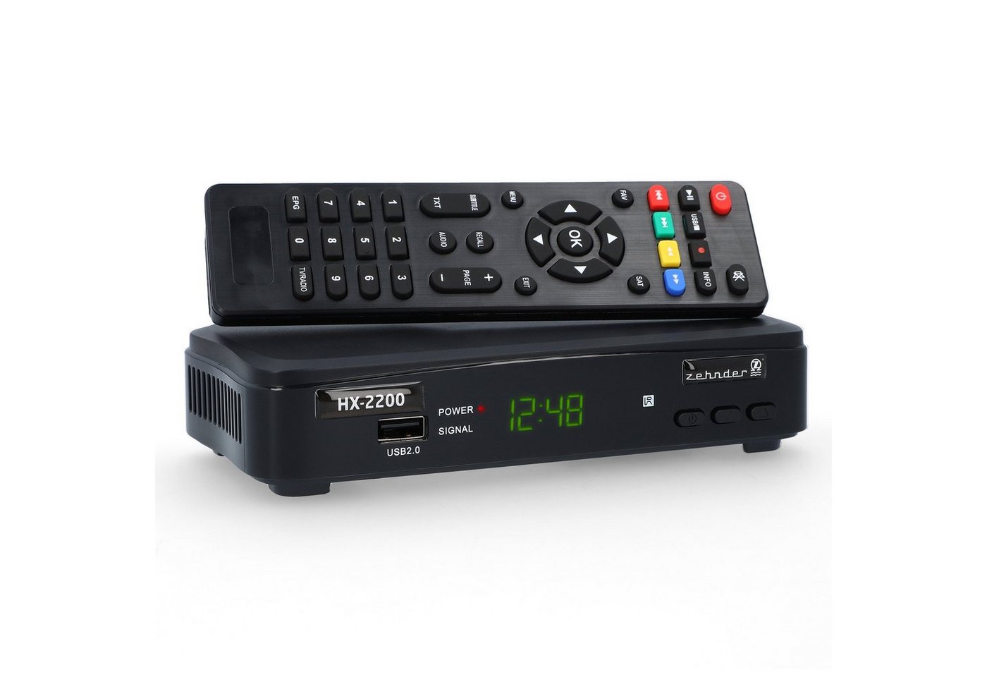 Zehnder HX-2200 PVR ready - 12V Camping SAT-Receiver (Aufnahmefunktion, HDMI, SCART, USB, Coaxial, Einkabel tauglich) von Zehnder