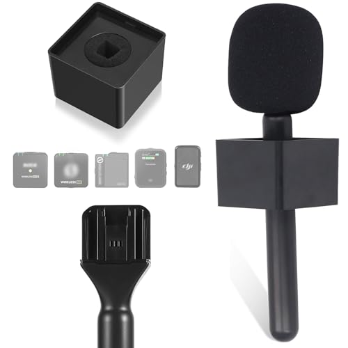 Interview Mikrofon Adapter,Drahtloser Mikrofongriff,Leichter Interview Mikrofongriff mit Windschutzscheibenschaum,Handmikrofon Adapter für Rode Wireless GO I/II, Rode Wireless,Me/Pro Interview Mikrofon Adapter,Drahtloser Mikrofongriff,Leichter Interview Mikrofongriff mit Windschutzscheibenschaum,Handmikrofon Adapter für Rode Wireless GO I/II, Rode Wireless,Me/Pro von ZeiLaBang Kakadi