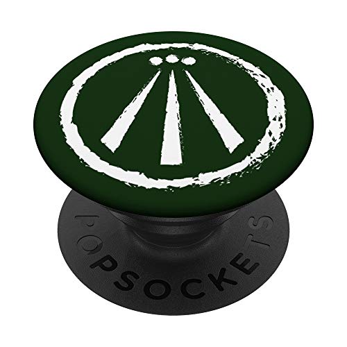 Awen Druid Pagan Celtic Wiccan Symbol PopSockets PopGrip: Ausziehbarer Sockel und Griff für Handys/Tablets mit Tauschbarem Top von Zeichen und Symbole