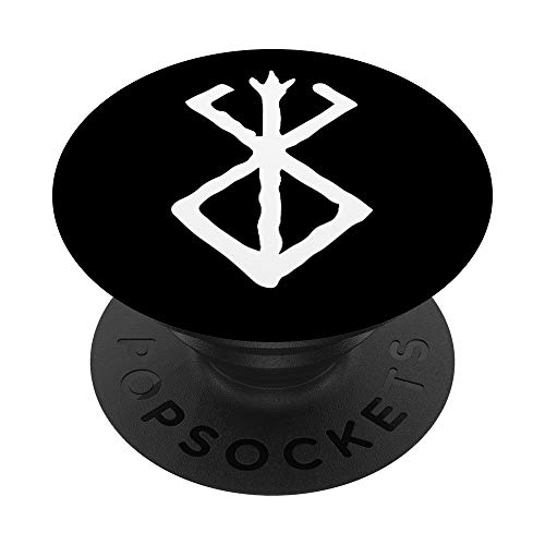 Berserker-Rune PopSockets PopGrip: Ausziehbarer Sockel und Griff für Handys/Tablets mit Tauschbarem Top von Zeichen und Symbole