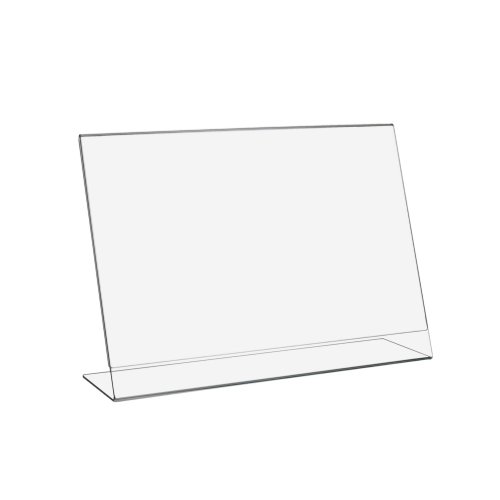 10 Stück DIN A4 L-Ständer/Werbeaufsteller im Querformat aus Acrylglas - Zeigis® von Zeigis