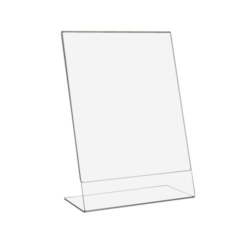 25 Stück DIN A4 L-Ständer/Werbeaufsteller im Hochformat aus Acrylglas - Zeigis® von Zeigis