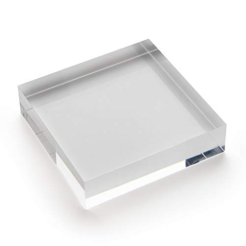 Acrylblock 100x100x25mm transparent, rundum glänzend polierte Seitenkanten/Acryl/Acrylglas - Zeigis® von Zeigis
