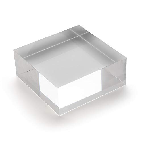 Acrylblock 100x100x40mm transparent, rundum glänzend polierte Seitenkanten/Acryl/Acrylglas - Zeigis® von Zeigis