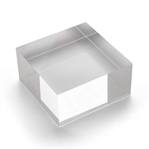Acrylblock 100x100x50mm transparent, rundum glänzend polierte Seitenkanten/Acryl/Acrylglas - Zeigis® von Zeigis
