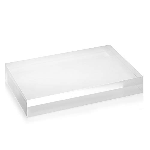 Acrylblock 80x120x20mm transparent, rundum glänzend polierte Seitenkanten/Acryl/Acrylglas - Zeigis® von Zeigis