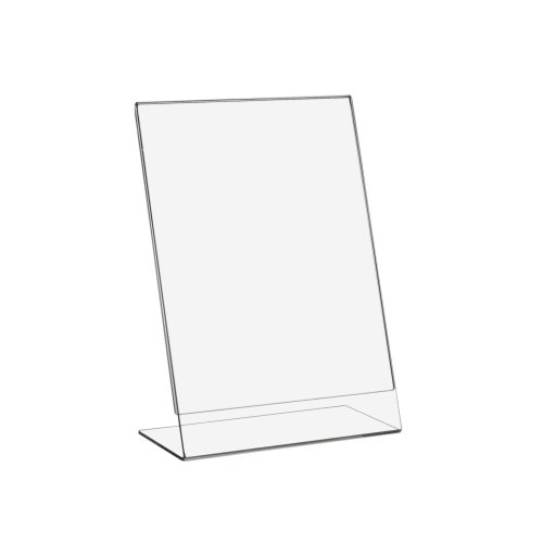 DIN A5 L-Ständer/Werbeaufsteller im Hochformat aus Acrylglas - Zeigis® von Zeigis
