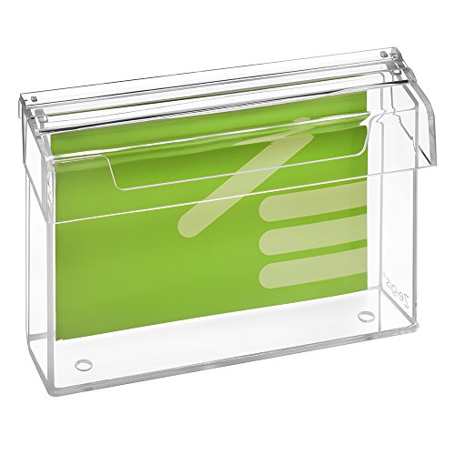 DIN A5 Prospektbox/Prospekthalter/Flyerhalter im Querformat, wetterfest, für Außen, mit Deckel, aus glasklarem Acrylglas - Zeigis® von Zeigis