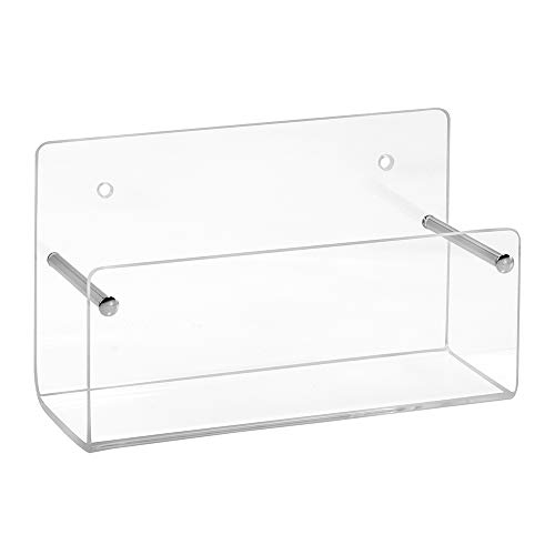 DIN A7 Wandprospekthalter/Flyerhalter im Querformat, transparent, aus Acrylglas - Zeigis® von Zeigis
