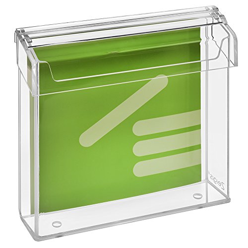 Prospektbox/Prospekthalter/Flyerhalter für Prospekte 21x21cm, wetterfest, für Außen, mit Deckel, aus glasklarem Acrylglas - Zeigis® von Zeigis