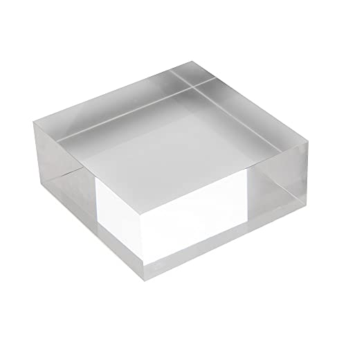 Quadratischer Acrylblock 50x50x30mm transparent, rundum glänzend polierte Seitenkanten/Acryl/Acrylglas - Zeigis® von Zeigis