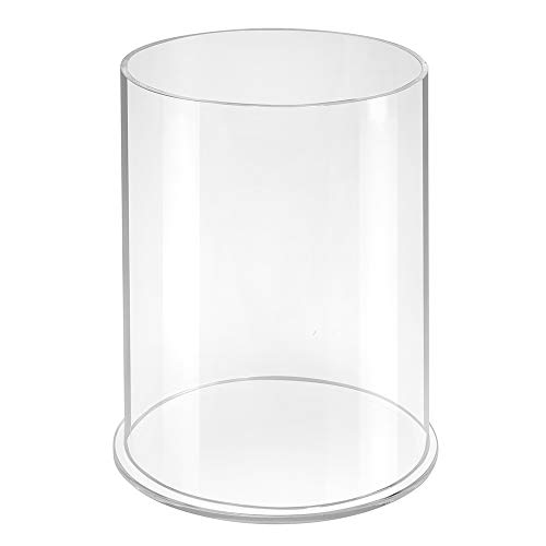 Runde Acrylglassäule Ø 150mm, Höhe 200mm / Kunststoffbox/Behälter/Verkaufsdisplay/Warenschütte/Säule/Transparent - Zeigis® von Zeigis