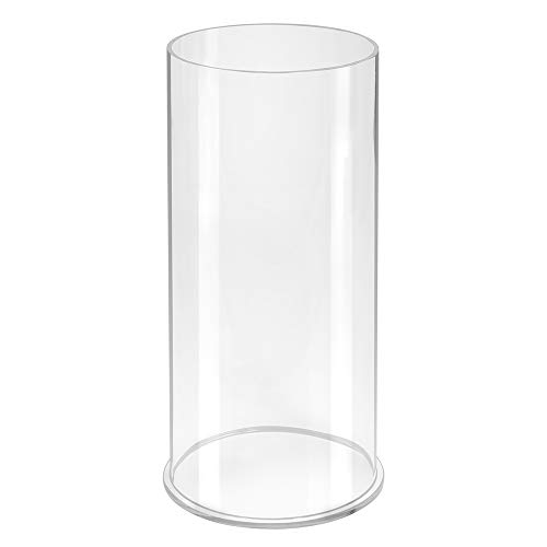 Runde Acrylglassäule Ø 150mm, Höhe 300mm / Kunststoffbox/Behälter/Verkaufsdisplay/Warenschütte/Säule/Transparent - Zeigis® von Zeigis