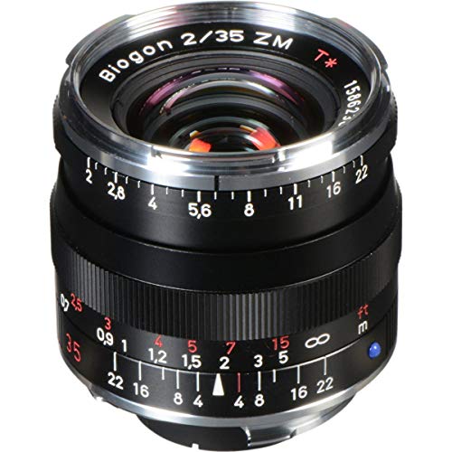 ZEISS Ikon Biogon T* ZM 2/35 Weitwinkel-Kameraobjektiv für Leica M-Mount Entfernungsmesser, Schwarz von Zeiss
