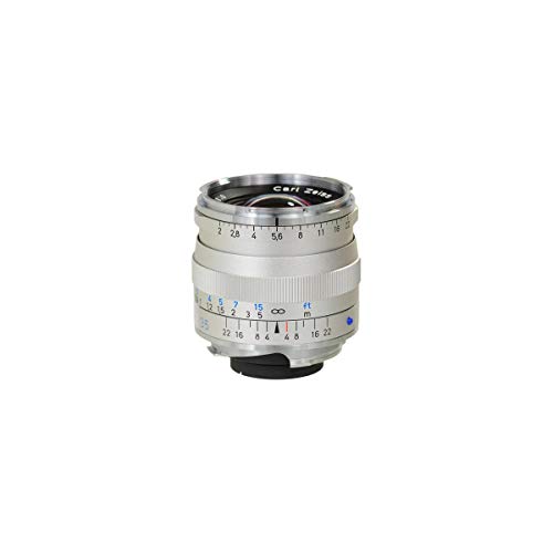 ZEISS Ikon Biogon T* ZM 2/35 Weitwinkel-Kameraobjektiv für Leica M-Mount Entfernungsmesser-Kameras, Silber von Zeiss