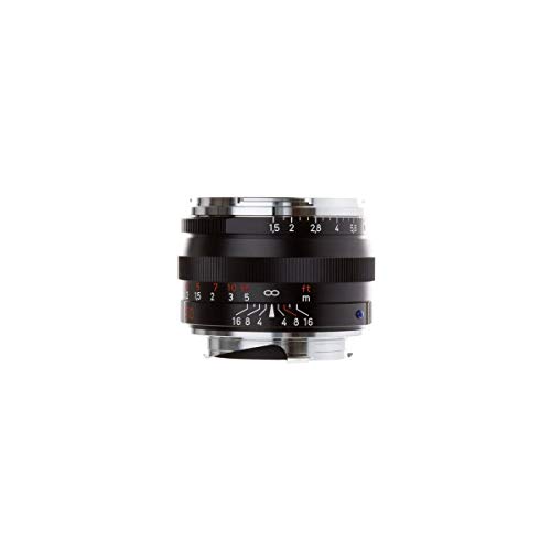 ZEISS Ikon C Sonnar T* ZM 1.5/50 Standard-Kameraobjektiv für Leica M-Mount Entfernungsmesser, Schwarz von Zeiss