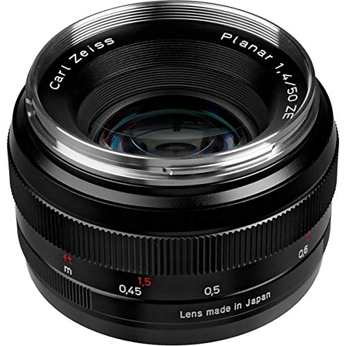 Zeiss Classic Planar ZE T 1.4/50 Standard Kameralinse für Canon EF-Mount SLR/DSLR Kameras, schwarz (1677817) von Zeiss