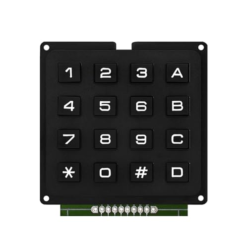 Zeizafa 16Key 4x4 Membran Taste Keypad 4x4 Matrizen Array Matrizen Tastatur Membran Taste Keypad Panel 4x4 Matrizen Array Tastatur von Zeizafa