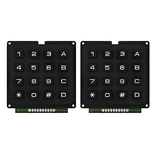 Zeizafa 16Key 4x4 Membran Taste Keypad 4x4 Matrizen Array Matrizen Tastatur Membran Taste Keypad Panel 4x4 Matrizen Array Tastatur von Zeizafa