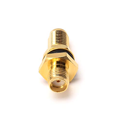 Zeizafa SMA Female RF Connector Straight Coaxial Converter Adapter Panel Mount O-Ri Connector Pigtail Cable Plug Adapter Socket Coaxial Cord Solder Bulkhead Panel Press Electrical Outlet von Zeizafa