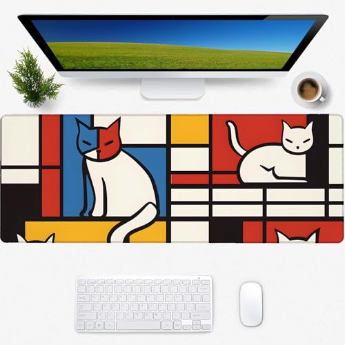Gaming-Mauspad, Schreibtischmatte, rutschfeste Gummiunterseite, coole ästhetische Mauspads für Computer, Laptop, Tastatur, Büro, Schule, Zuhause, Desktop-Zubehör, Dekoration, 80 x 30 cm Gaming-Mauspad, Schreibtischmatte, rutschfeste Gummiunterseite, coole ästhetische Mauspads für Computer, Laptop, Tastatur, Büro, Schule, Zuhause, Desktop-Zubehör, Dekoration, 80 x 30 cm von Zeleda
