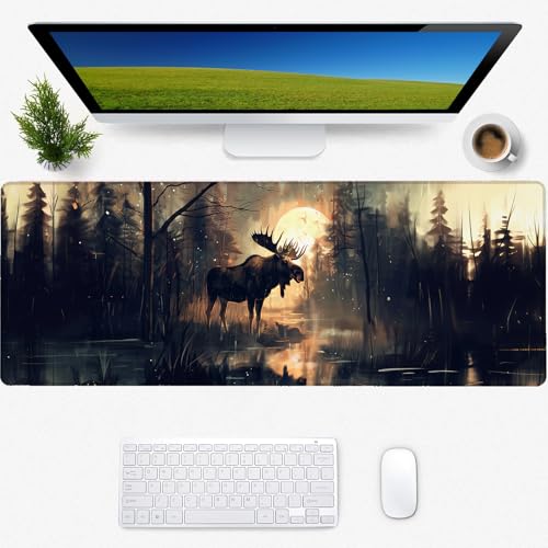 Gaming-Mauspad, Schreibtischunterlage, rutschfeste Gummiunterseite, coole ästhetische Mauspads für Computer, Laptop, Tastatur, Büro, Schule, Zuhause, Desktop-Zubehör, Dekoration, 80 x 30 cm Gaming-Mauspad, Schreibtischunterlage, rutschfeste Gummiunterseite, coole ästhetische Mauspads für Computer, Laptop, Tastatur, Büro, Schule, Zuhause, Desktop-Zubehör, Dekoration, 80 x 30 cm von Zeleda