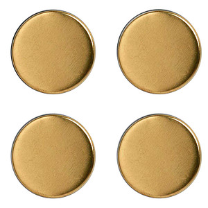 4 Zeller Magnete gold Ø 2,3 x 0,9 cm von Zeller