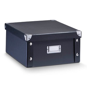 Zeller Aufbewahrungsbox 9,6 l schwarz 26,0 x 31,0 x 14,0 cm von Zeller