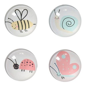 Zeller Insekten Magnete Motiv, Kunststoff Ø 2,5 x 0,8 cm, 4 St. Zeller Insekten Magnete Motiv, Kunststoff Ø 2,5 x 0,8 cm, 4 St. von Zeller