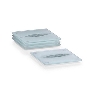 Zeller Untersetzer transparent 10,0 x 10,0 cm 4-tlg. von Zeller
