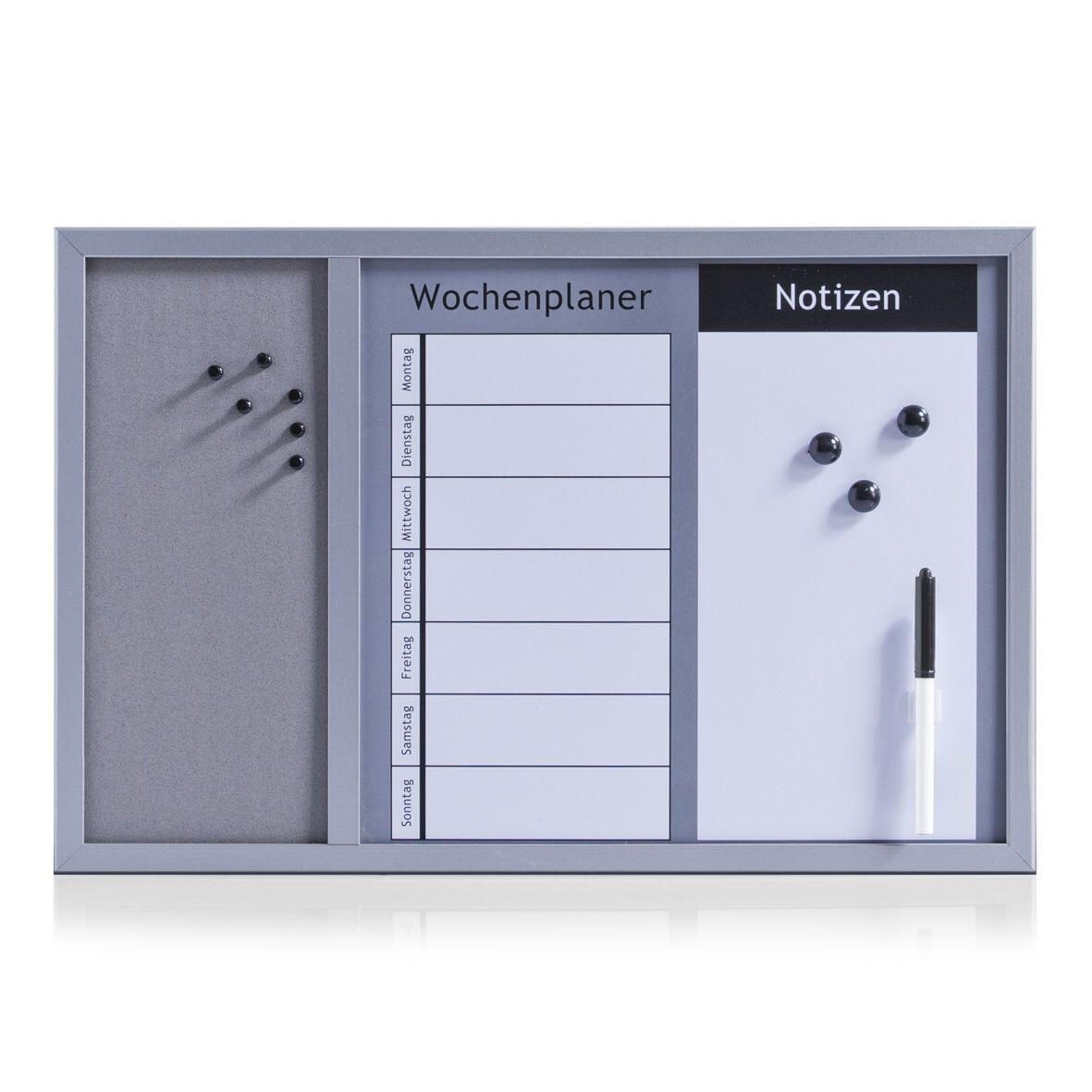 Zeller Whiteboard-Pinnwand 60,0 x 40,0 cm Kork/Whiteboard grau/weiß Zeller Whiteboard-Pinnwand 60,0 x 40,0 cm Kork/Whiteboard grau/weiß von Zeller