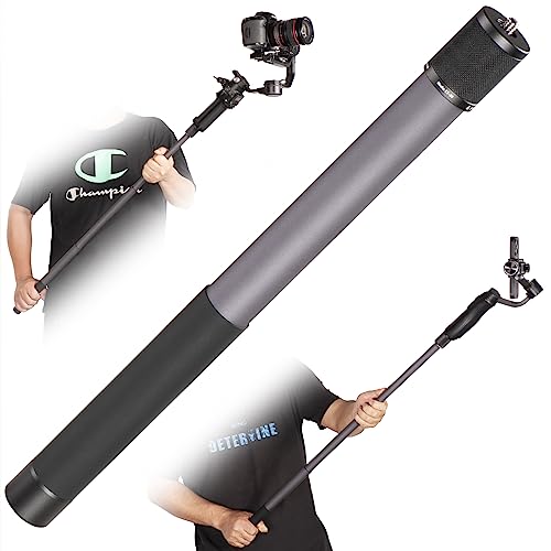 Zelnoox Gimbal-Verlängerungsstange, leichte und starke 3-teilige Kamera-Verlängerungsstange, universell kompatibel mit Digitalkamera, iPhone, Smartphone, Gimbal-Stabilisator, Kamerastange, Grau und von Zelnoox