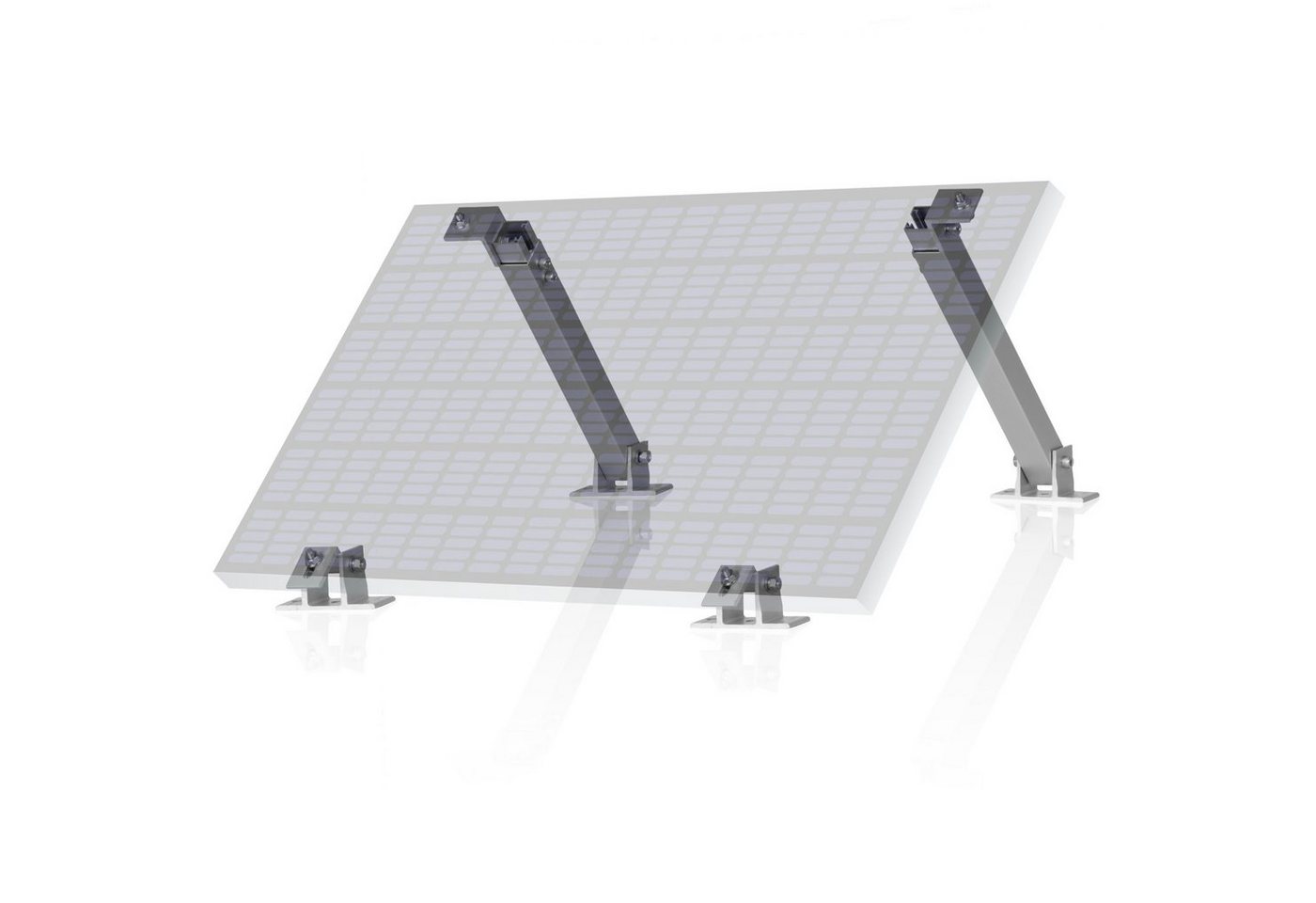 Zelsius Zelsius Universal Solarmodul Halterung mit verstellbarem Winkel, Alumi Solarmodul-Halterung, (Zelsius Universal Solarmodul Halterung Set) von Zelsius
