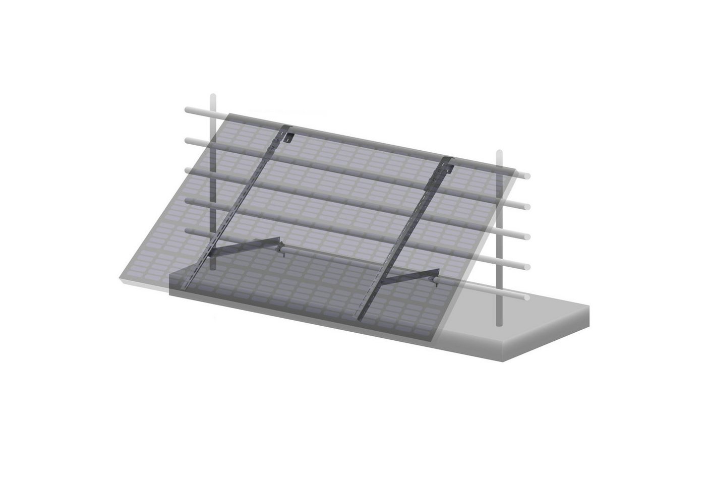 Zelsius Universal Solarmodul Balkon Halterung Set mit verstellbarem Winkel Solarmodul-Halterung Zelsius Universal Solarmodul Balkon Halterung Set mit verstellbarem Winkel Solarmodul-Halterung von Zelsius