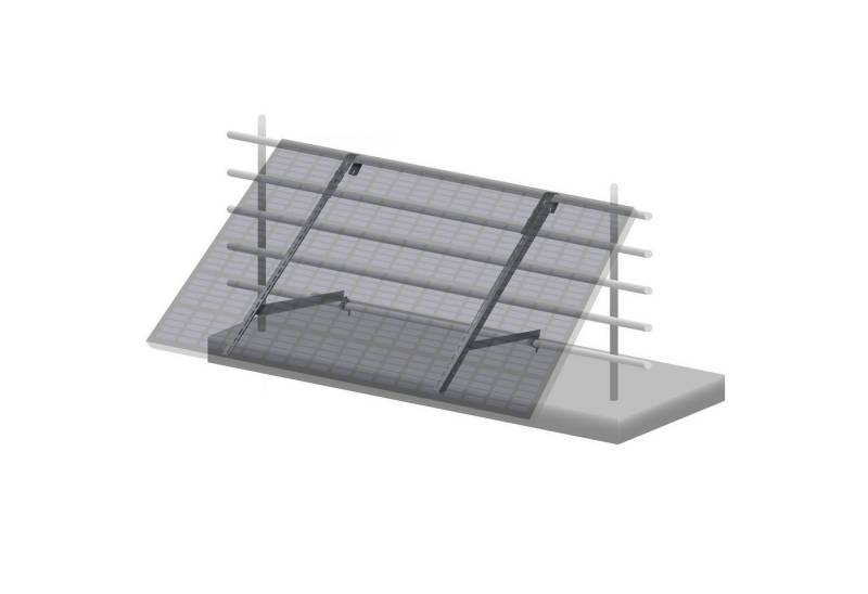 Zelsius Universal Solarmodul Balkon Halterung Set mit verstellbarem Winkel Solarmodul-Halterung von Zelsius