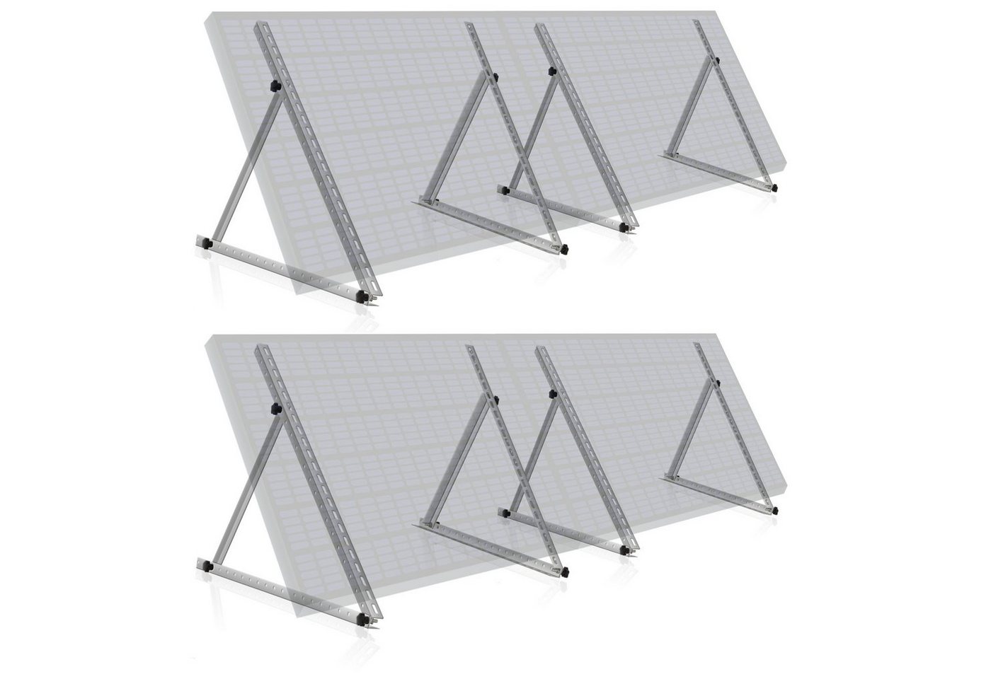 Zelsius Zelsius Aluminium Solarmodul Halterung, von 0 bis 90 Grad, für vier Pa Solarmodul-Halterung von Zelsius