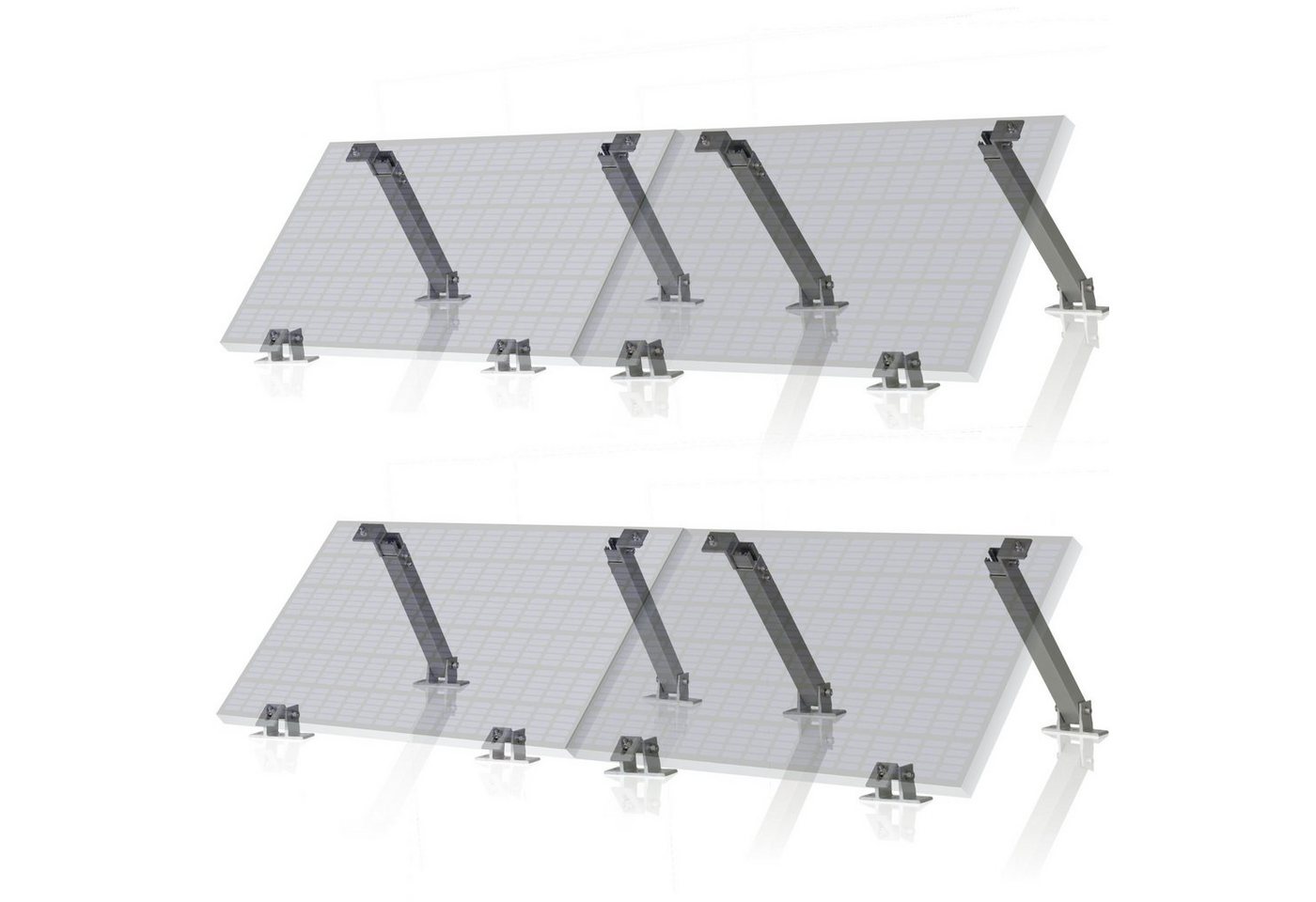 Zelsius Zelsius Universal Solarmodul Halterung, verstellbarer Winkel, Aluminiu Solarmodul-Halterung, (Zelsius Universal Solarmodul Halterung Set mit verstellbarem Winkel) von Zelsius