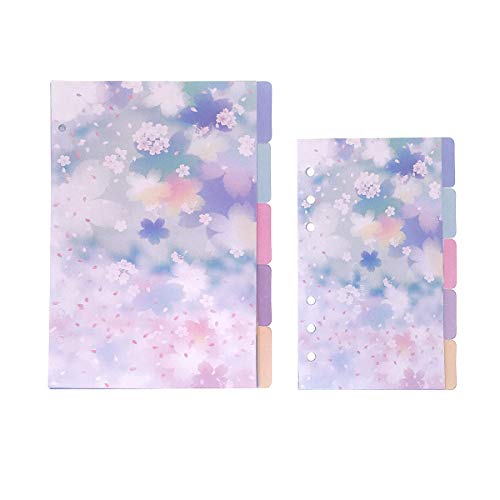 21,6 cm/15,2 cm Kunststoff A5/A6 6-holes Cover rund Ring View Binder Datei Ordner für lose Leaf Tabelle Protectors Binder/Schutzhülle Displayschutzfolie (Divider Cherry blossoms, A6/17cm*10cm/6 Inch) 21,6 cm/15,2 cm Kunststoff A5/A6 6-holes Cover rund Ring View Binder Datei Ordner für lose Leaf Tabelle Protectors Binder/Schutzhülle Displayschutzfolie (Divider Cherry blossoms, A6/17cm*10cm/6 Inch) von Zelten