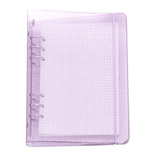 A6 / A5, 6 Löcher, farbig,Läufer Ringordner, Ordner für lose Blätter, Notizbuch, Nachfüllpackung, Bürobedarf, Ordner (Pastel Lilac, A5 mini set) von Zelten