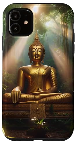 Buddha im Wald Hülle für iPhone 11 von Zen Creations
