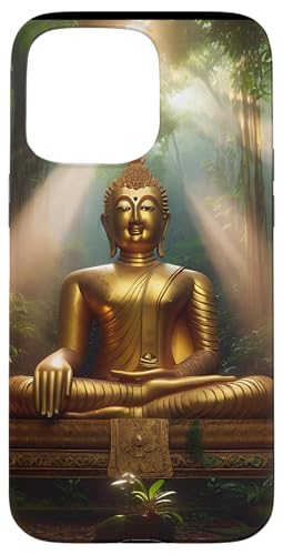 Buddha im Wald Hülle für iPhone 15 Pro Max von Zen Creations