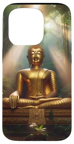 Buddha im Wald Hülle für iPhone 15 Pro von Zen Creations