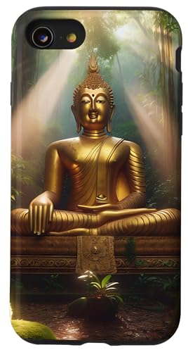 Buddha im Wald Hülle für iPhone SE (2020) / 7 / 8 von Zen Creations