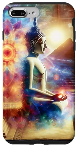 Buddha mit Pyramiden und heiliger Geometrie Hülle für iPhone 7 Plus/8 Plus Buddha mit Pyramiden und heiliger Geometrie Hülle für iPhone 7 Plus/8 Plus von Zen Creations