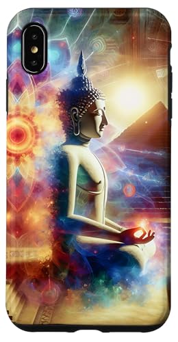 Buddha mit Pyramiden und heiliger Geometrie Hülle für iPhone XS Max Buddha mit Pyramiden und heiliger Geometrie Hülle für iPhone XS Max von Zen Creations