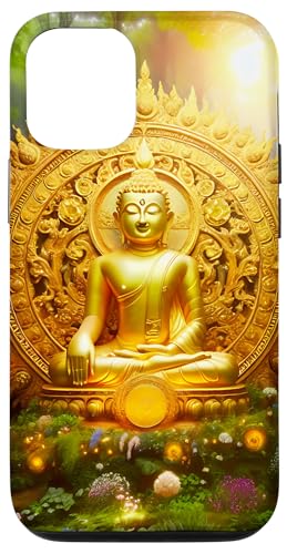 Goldener Buddha Hülle für iPhone 12/12 Pro von Zen Creations